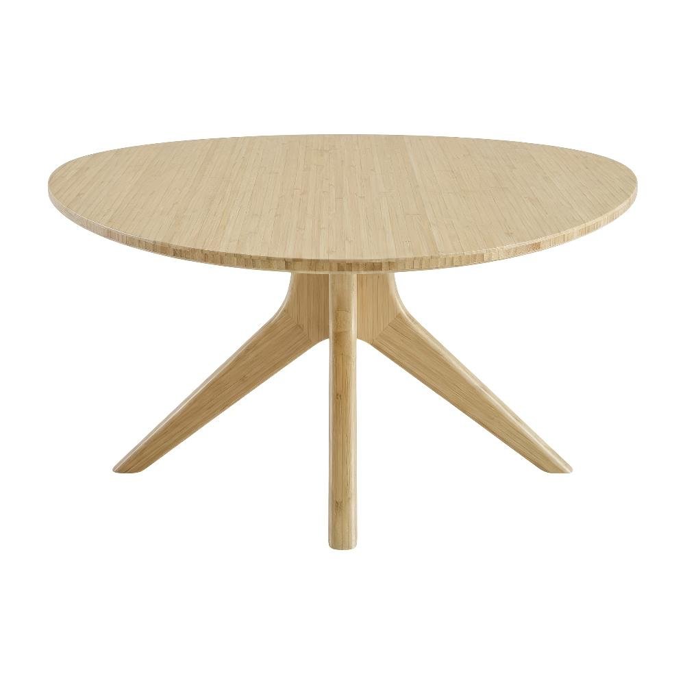 Wheat Bamboo Coffee Table with Mid Century Design and Contemporary Style