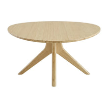 Wheat Bamboo Coffee Table with Mid Century Design and Contemporary Style