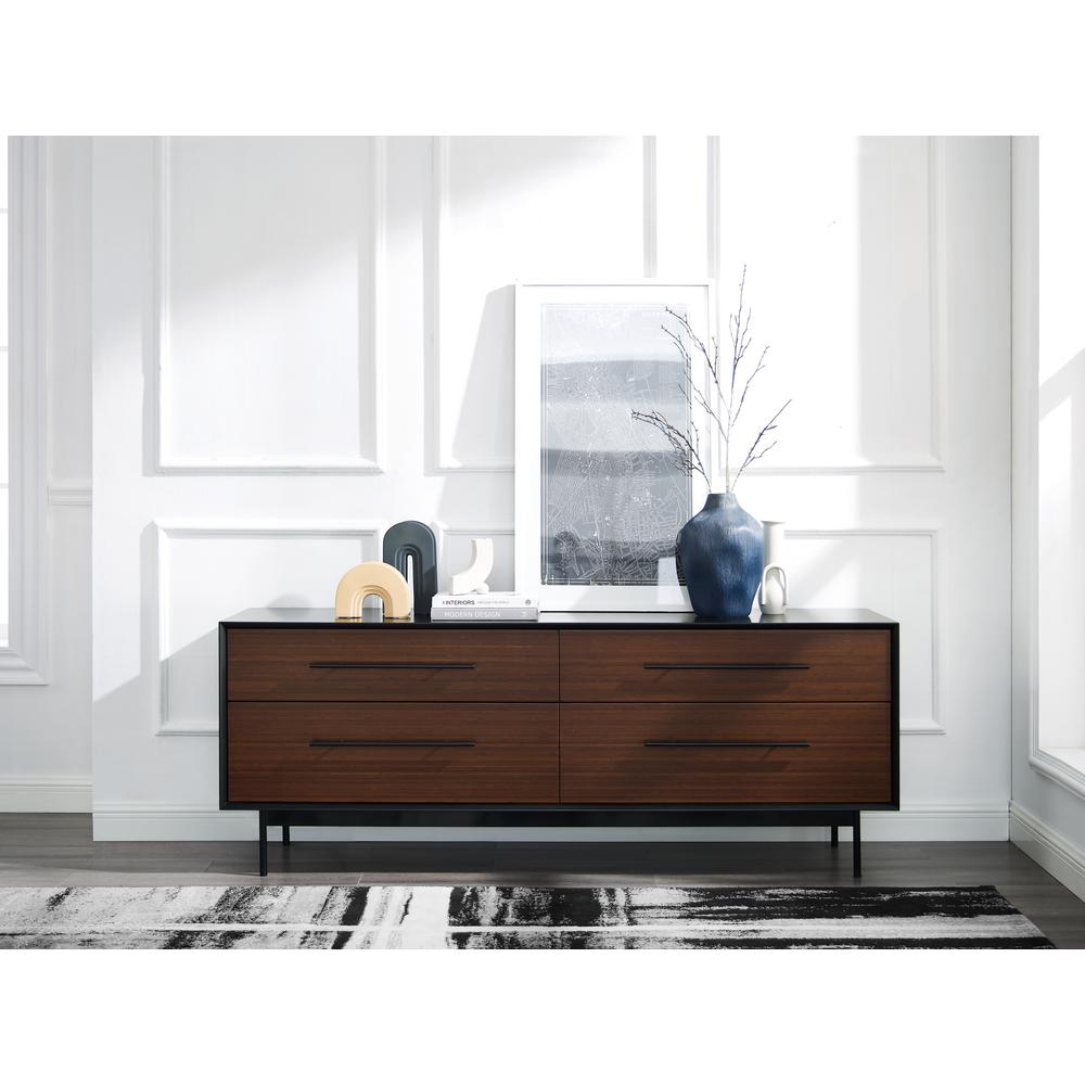 Park Avenue 4 Drawer Double Dresser, Ruby