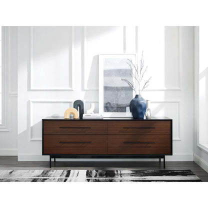 Park Avenue 4 Drawer Double Dresser, Ruby