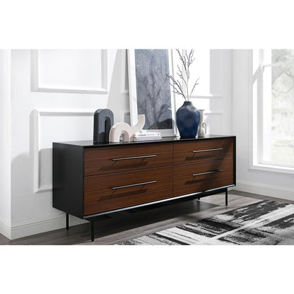 Park Avenue 4 Drawer Double Dresser, Ruby