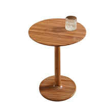 Amber Bamboo Side Table – Solid Wood Minimalist End Table for Living Room