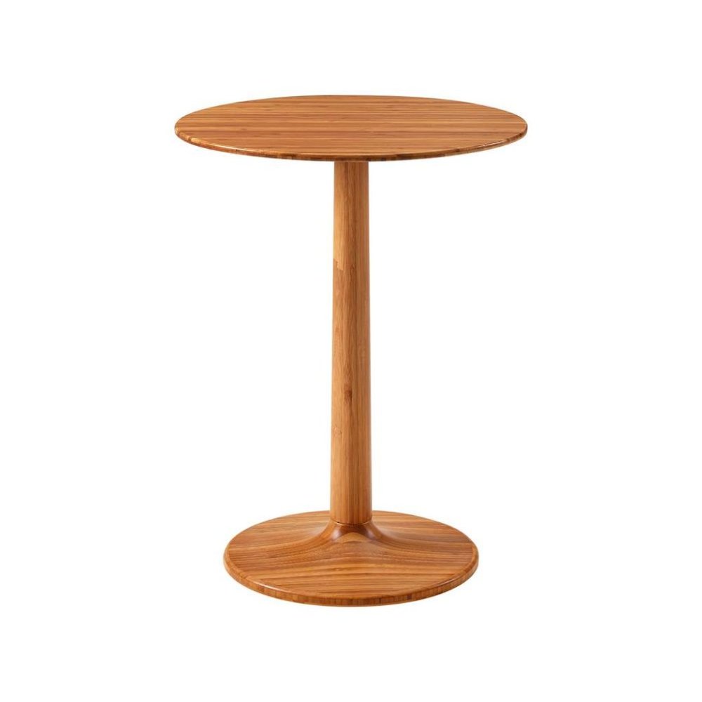 Amber Bamboo Side Table – Solid Wood Minimalist End Table for Living Room