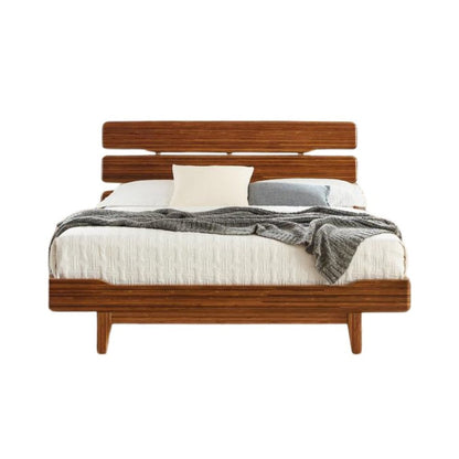 Amber Bamboo Queen Platform Bed Frame – Wooden Bed Frame Queen Size