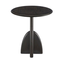 Minimalist Black Wood Side Table in Caviar Finish – Solid Bamboo End Table