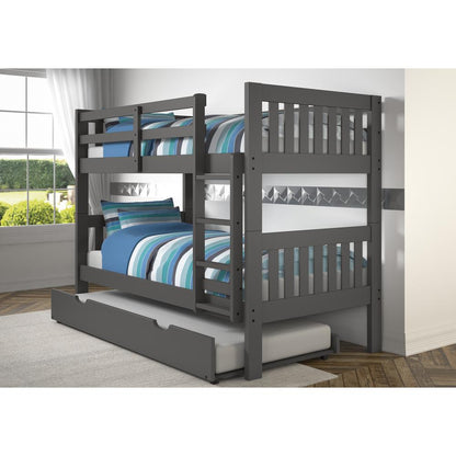 Twin/Twin Mission Bunk Bed, Drawers Or Trundle Not Included