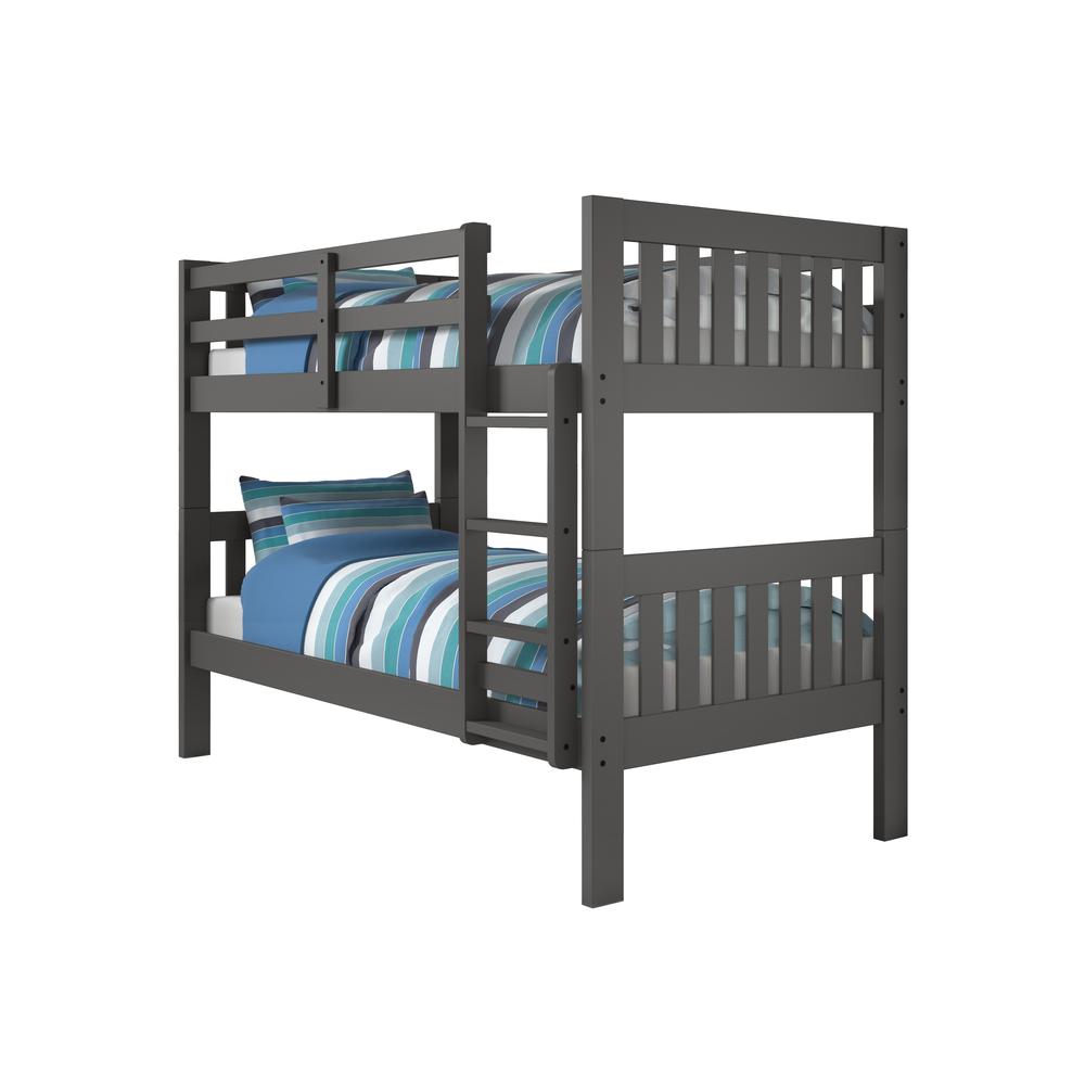 Twin/Twin Mission Bunk Bed, Drawers Or Trundle Not Included