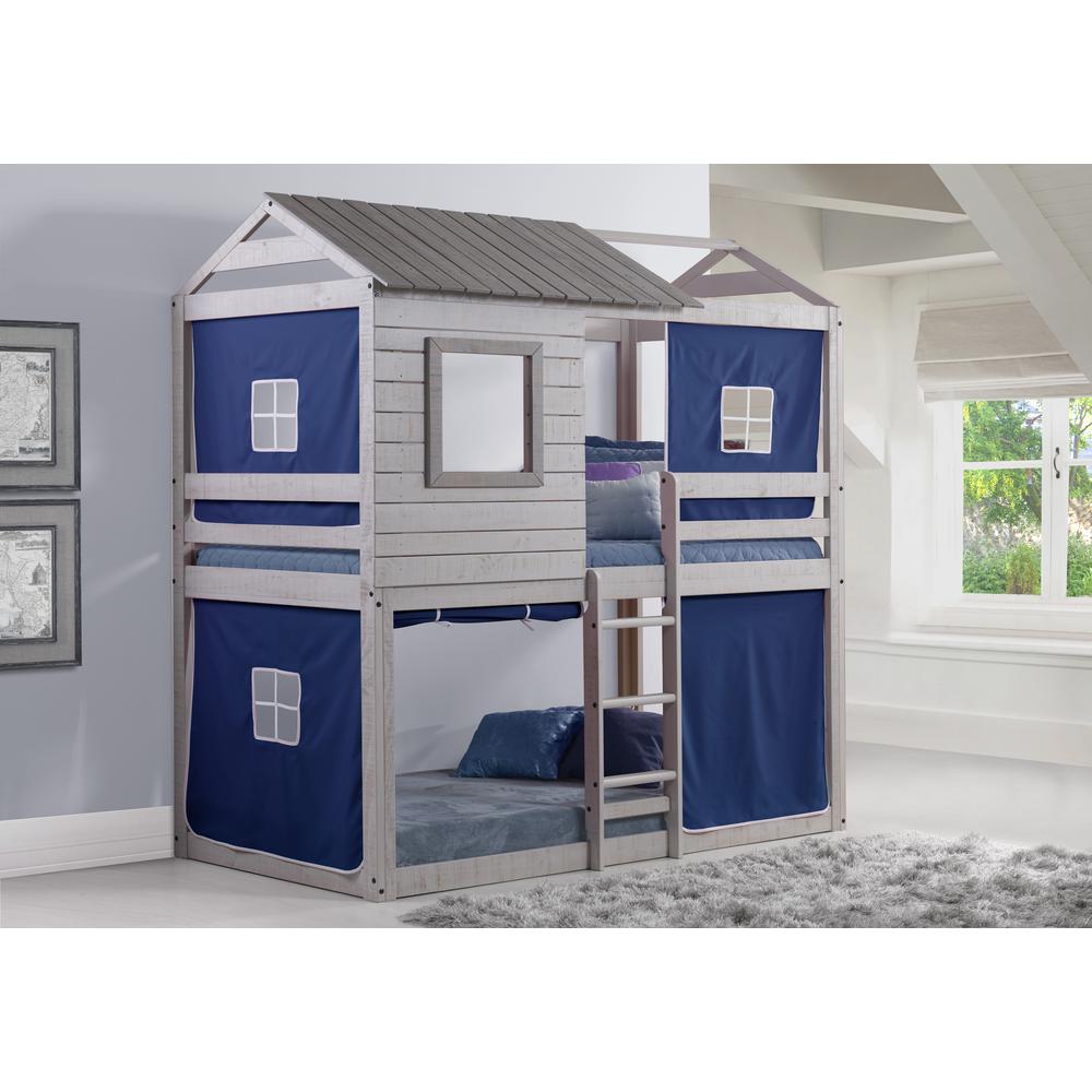 Deer Blind Bunk Loft W/Blue Tent