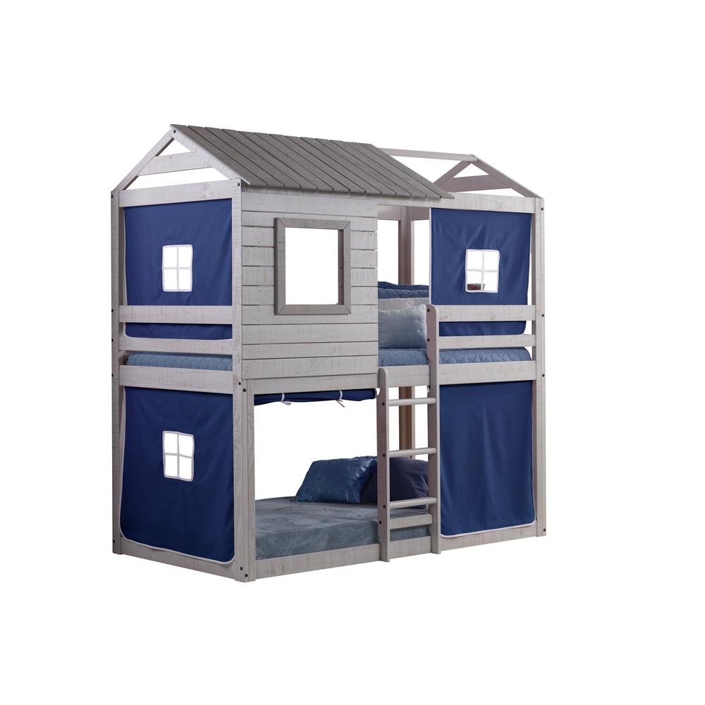 Deer Blind Bunk Loft W/Blue Tent
