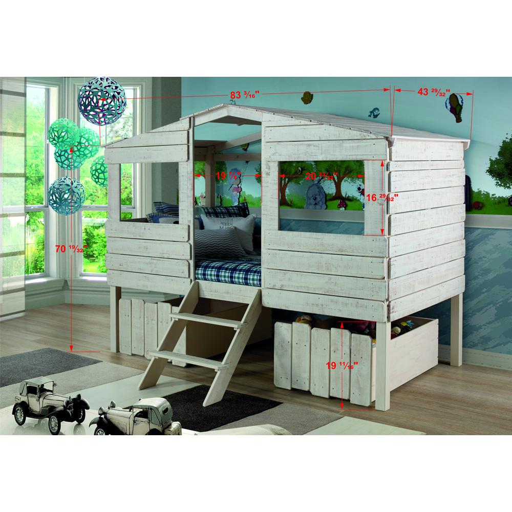 Twin Tree House Low Loft Bed