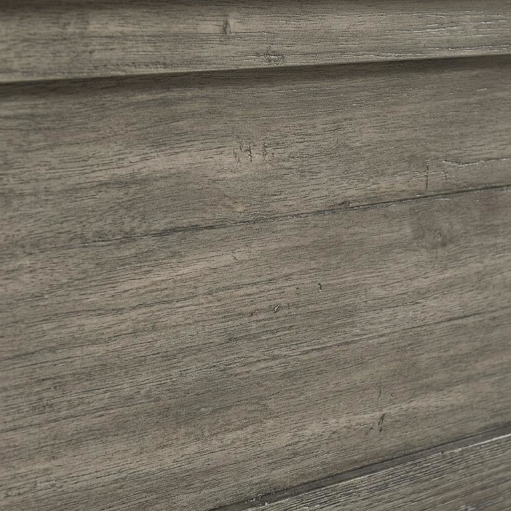 Graystone Finish Queen Panel Bed with Solid New Zealand Pine