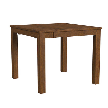 Rustic Whiskey Square Kitchen Table, 36 Inch to 54 Inch Dining Table