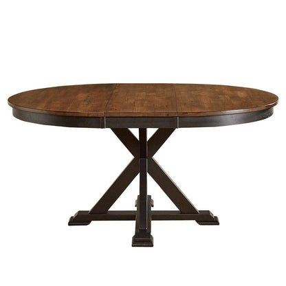 Black Oval Transformer Table, Round Extendable Dining Table for Kitchens