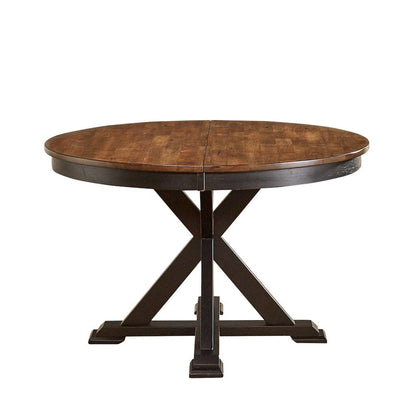 Black Oval Transformer Table, Round Extendable Dining Table for Kitchens