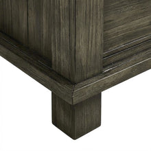 Distressed Finish Nightstand with Oxidized Iron Hardware
