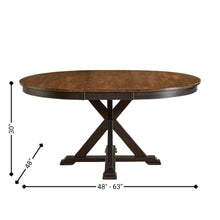 Black Oval Transformer Table, Round Extendable Dining Table for Kitchens