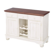 Buttermilk Farmhouse Coffee Bar, Wine Cabinet with Storage and Drawers