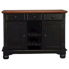 Black Farmhouse Coffee Bar, Wine Cabinet with Storage and Drawers