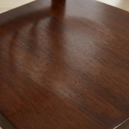 Merlot-Buttermilk Slatback Dining Chair Set with Solid Rubberwood Construction