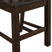 Slatback dining chairs with solid rubberwood construction, set of 2