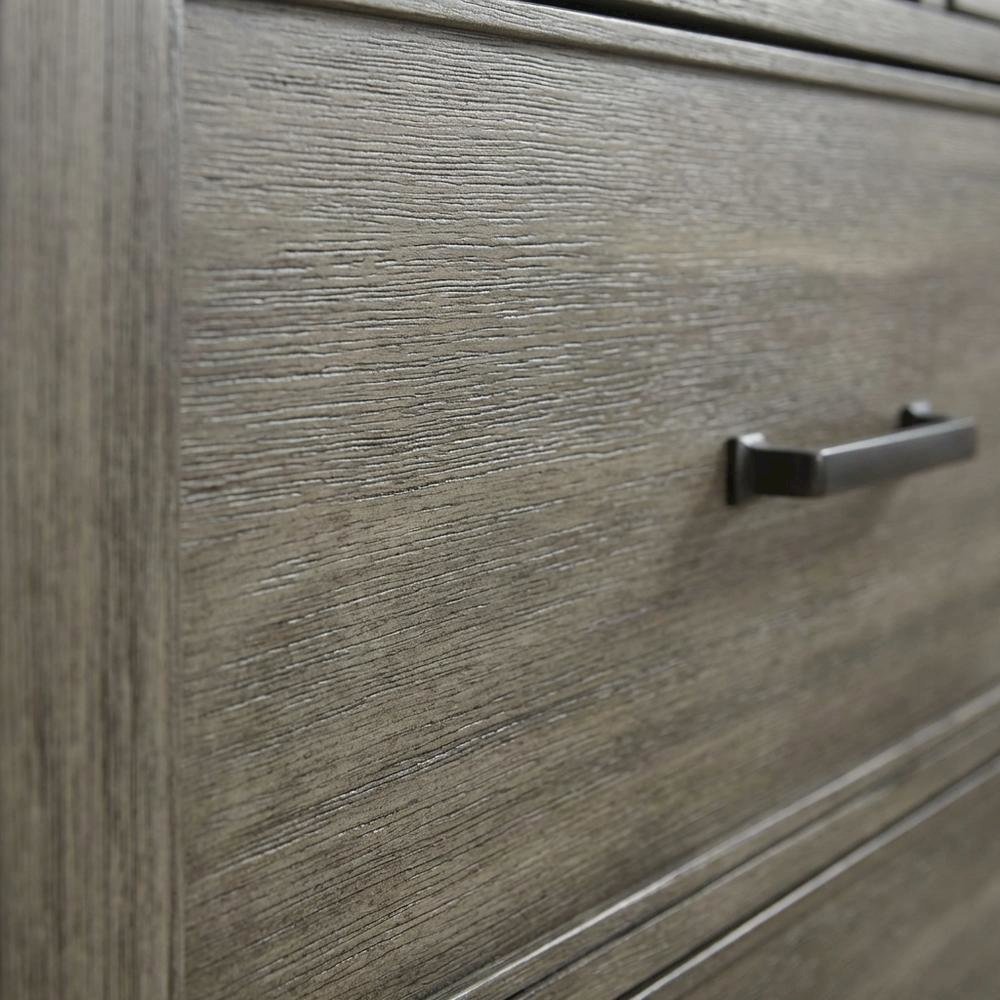 King Platform Bed with Grey Finish and Solid New Zealand Pine Craftsman Style