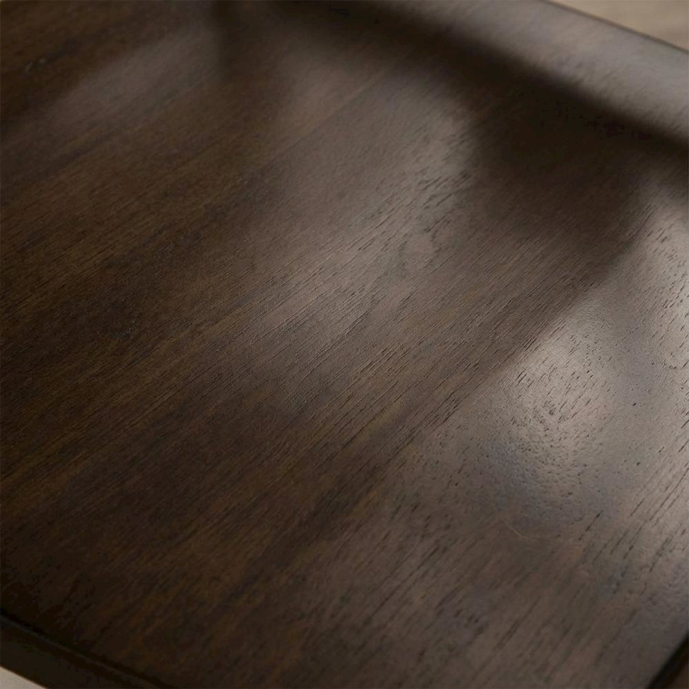 Two-Tone Wooden Dining Chairs with Distressed Finish, Set of 2