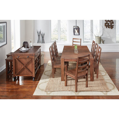 Anacortes Side Chair with Wood Seating, Salvaged Mahogany