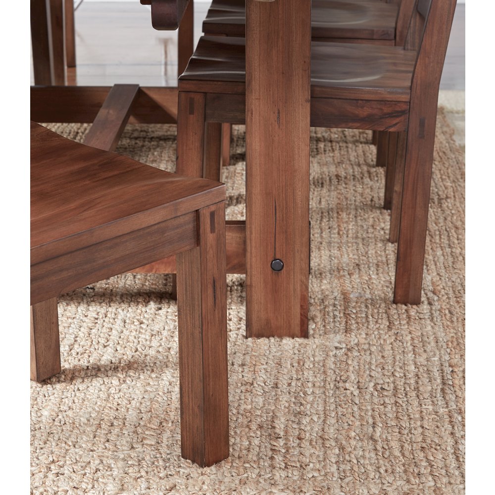 Anacortes Side Chair with Wood Seating, Salvaged Mahogany