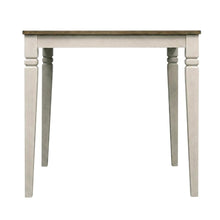 Adjustable Dining Table with Butterfly Leaf in Smokey White & Peppercorn