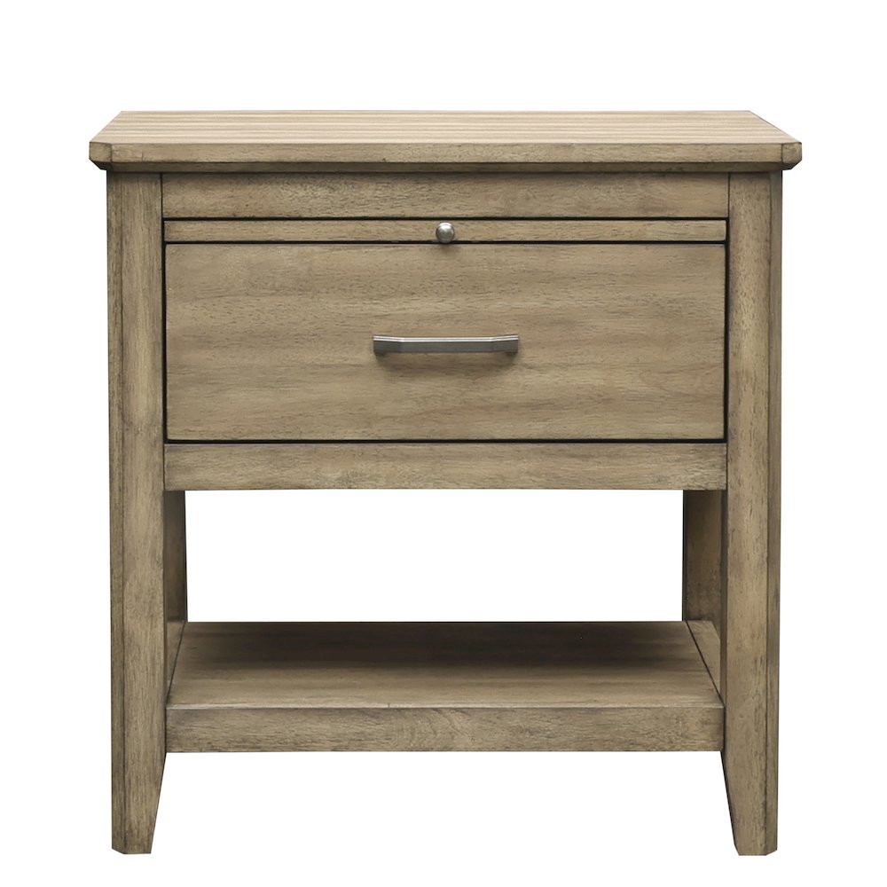 Geo Heights Nightstand, Butterscotch