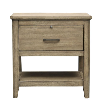 Geo Heights Nightstand, Butterscotch