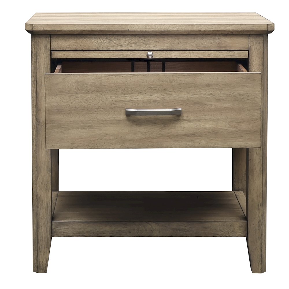 Geo Heights Nightstand, Butterscotch