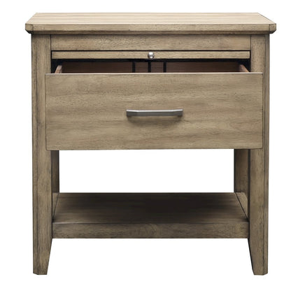 Geo Heights Nightstand, Butterscotch