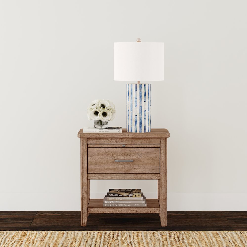 Geo Heights Nightstand, Butterscotch