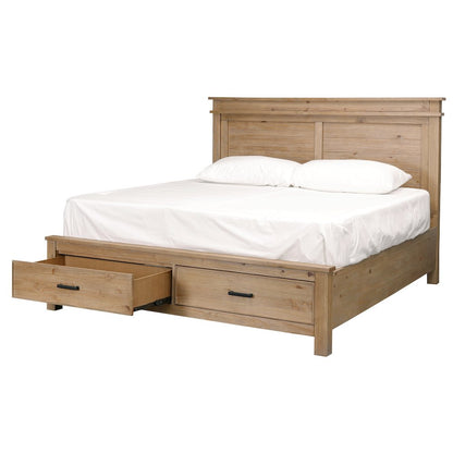 Glacier Point Queen Storage Bed, Golden Java Finish
