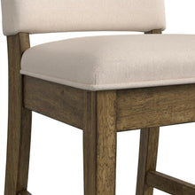 Toasted Java ladderback side chairs with upholstered seats, 2-piece set