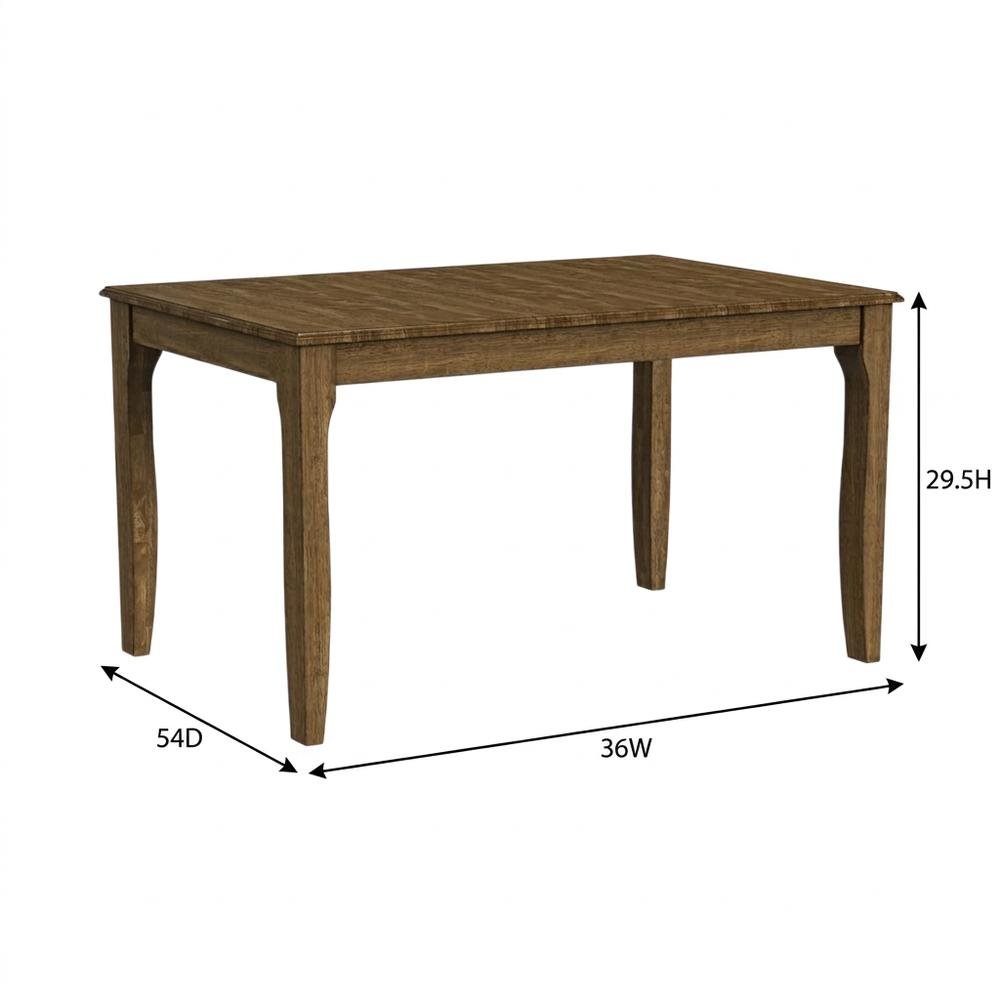 Transitional Dining Table with 18" Self-Storing Butterfly Leaf in Toasted Java