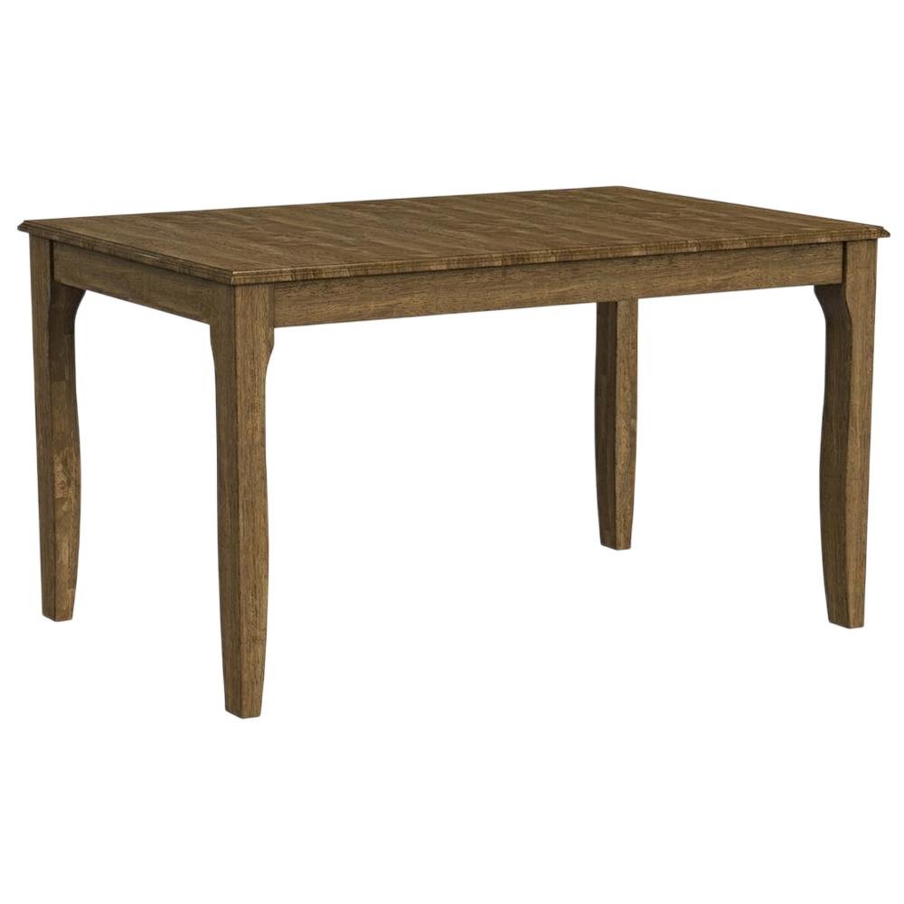 Transitional Dining Table with 18" Self-Storing Butterfly Leaf in Toasted Java