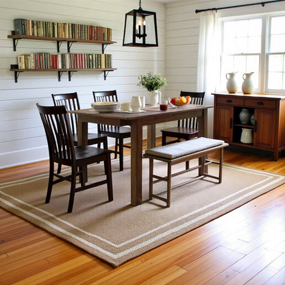 Rustic Whiskey Extendable Dining Table with Leaf, Rustic Dining Table for Eight