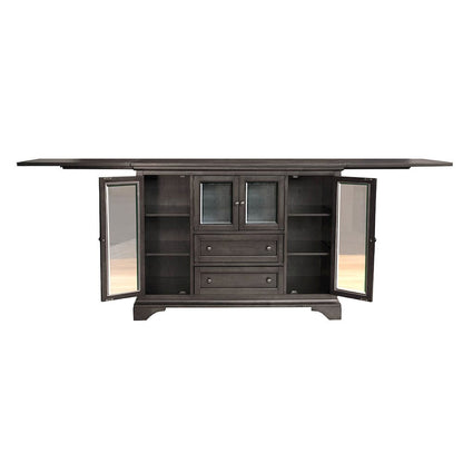 Mariposa Flip-Top Server, Warm Gray