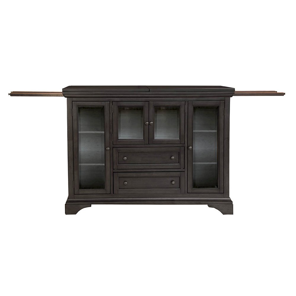 Mariposa Flip-Top Server, Warm Gray