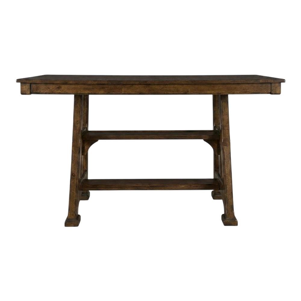 Adjustable Mango Dining Table in Warm Pecan Finish for 8-Persons