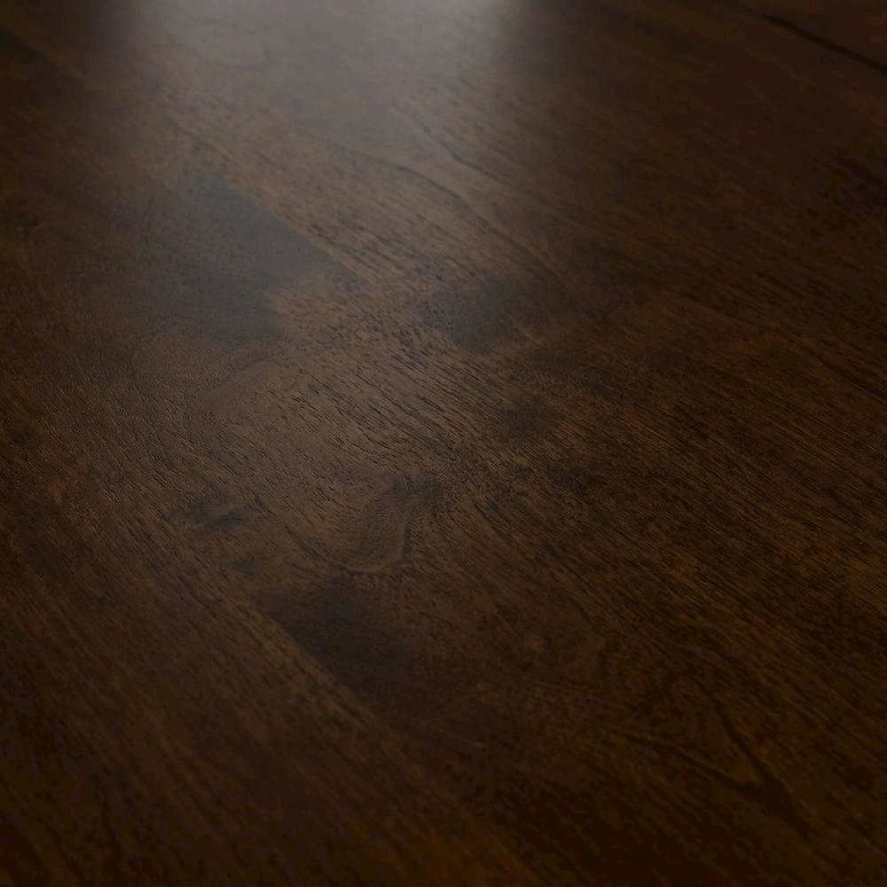 Rustic Amber Rectangle Dining Table with Distressed Finish and Adjustable Length