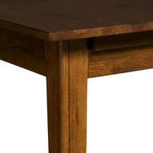 Rustic Amber Rectangle Dining Table with Distressed Finish and Adjustable Length