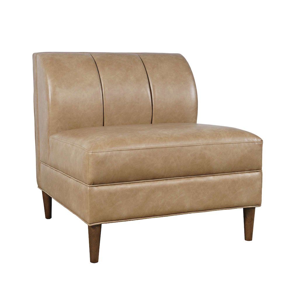Ruston Modern Banquette Faux Leather Sectional One Seat Bench