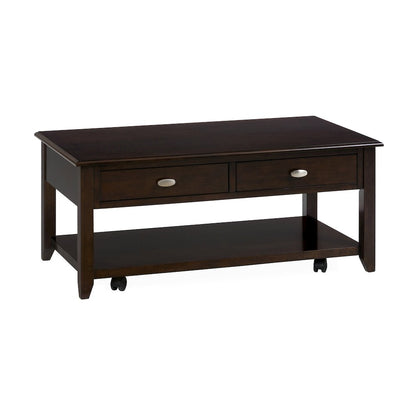 Merlot Warm Contemporary 44" Coffee Table