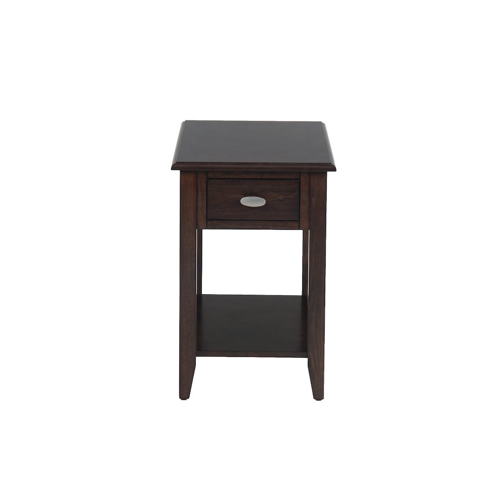 Merlot Warm Contemporary Chairside Table