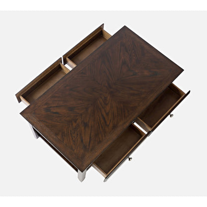 Modern Espresso Four Drawer 44" Coffee Table