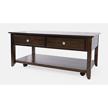 Modern Espresso Four Drawer 44" Coffee Table