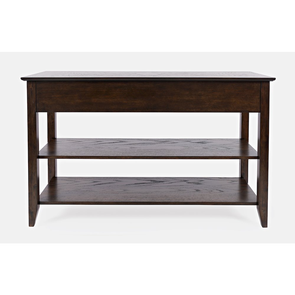 Modern Espresso Traditional 48" Sofa Console Table with Two Drawers